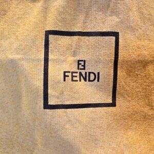 Rare Fendi Vintage Zucca Pattern Canvas Leather Jewelry Box/Handbag